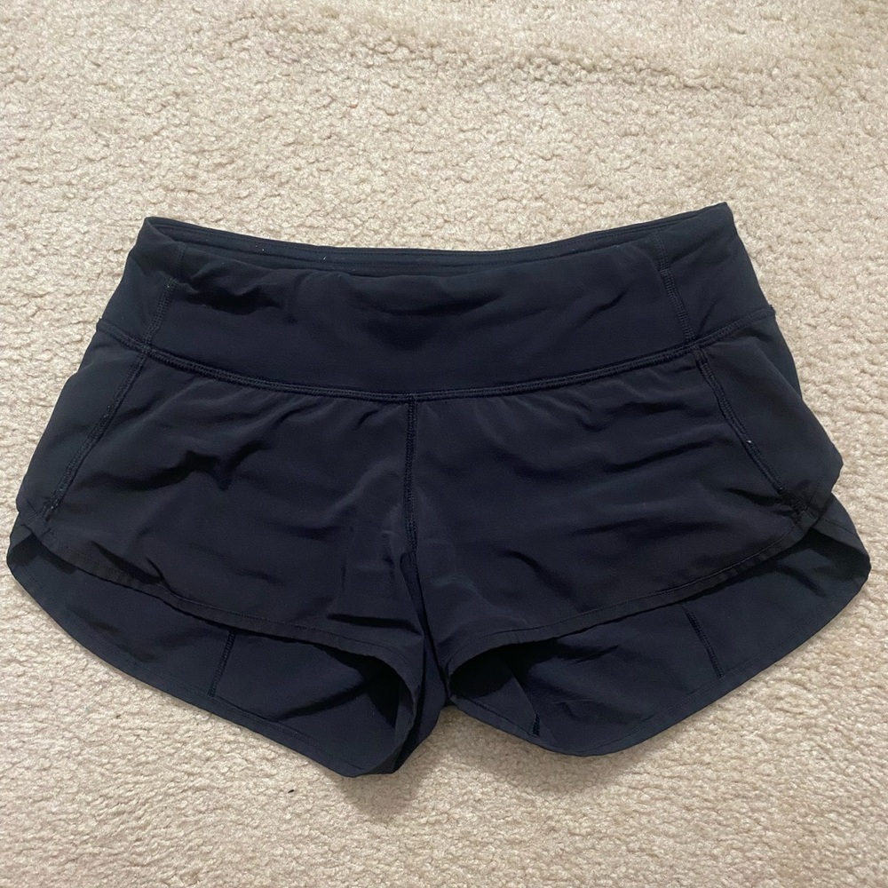 Lululemon 2.5” Black Speed Up Shorts